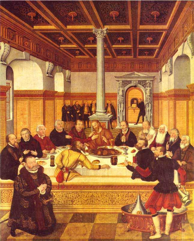 Lucas Cranach the Younger Last Supper Germany oil painting art